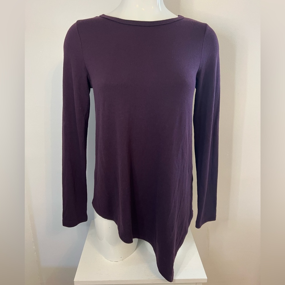 Women’s Deep Purple Lightweight Sweater by Karen Kane Size Small